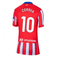 Atletico Madrid Angel Correa #10 Hjemmedrakt Kvinner 2024-25 Kortermet